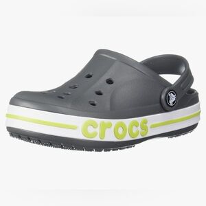 CROCS - Toddler Bayaband Clog - Slate Grey/Lime Punch - Water Shoe - Size: US 7